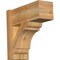Ekena Millwork Olympic Block Rough Sawn Outlooker, Western Red Cedar, 8"W x 18"D x 18"H OUT08X18X18OLY05RWR - alternate 1